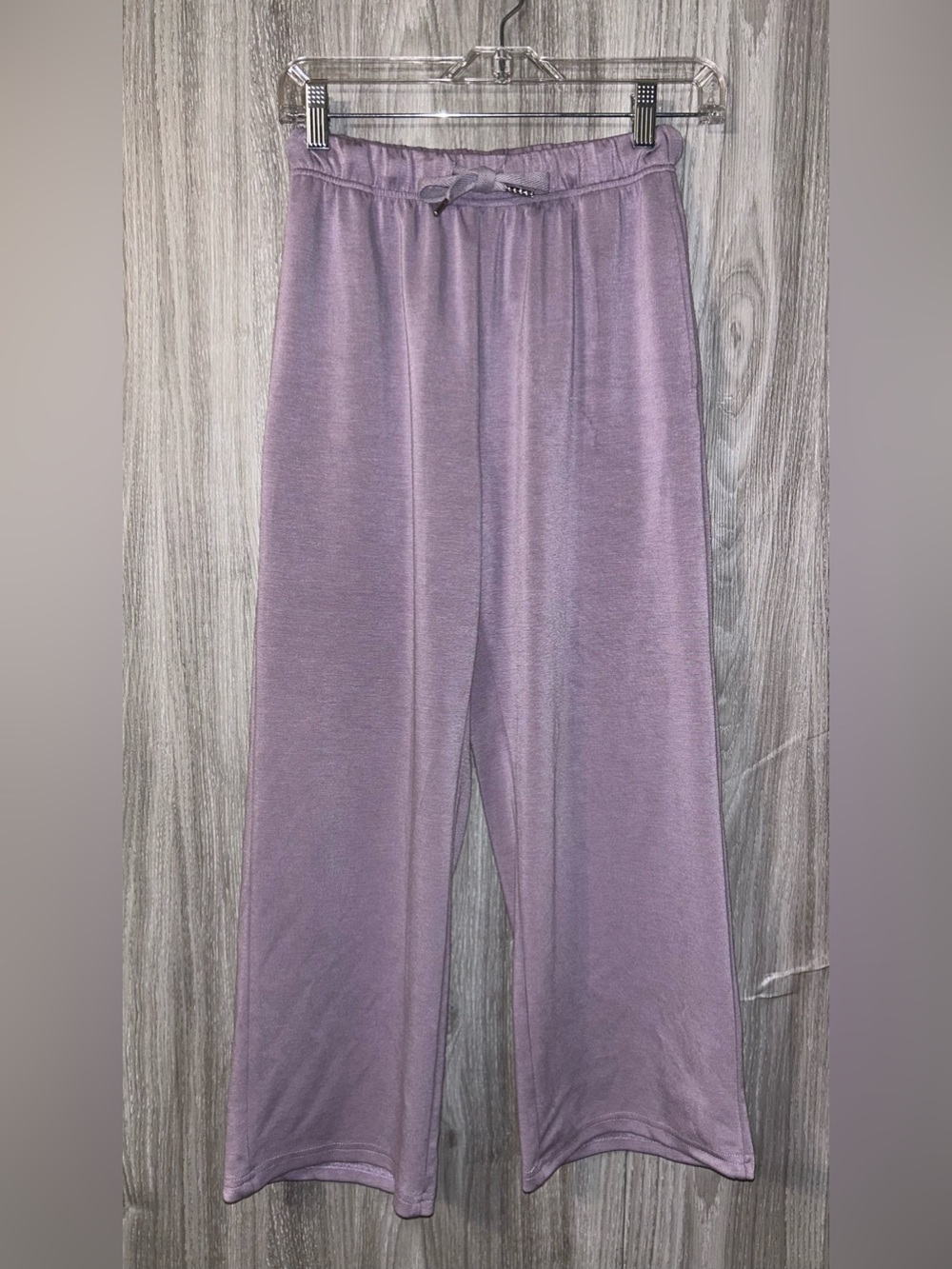 Sampeel Wide-Leg Lavender Leisure Pants Small Pockets